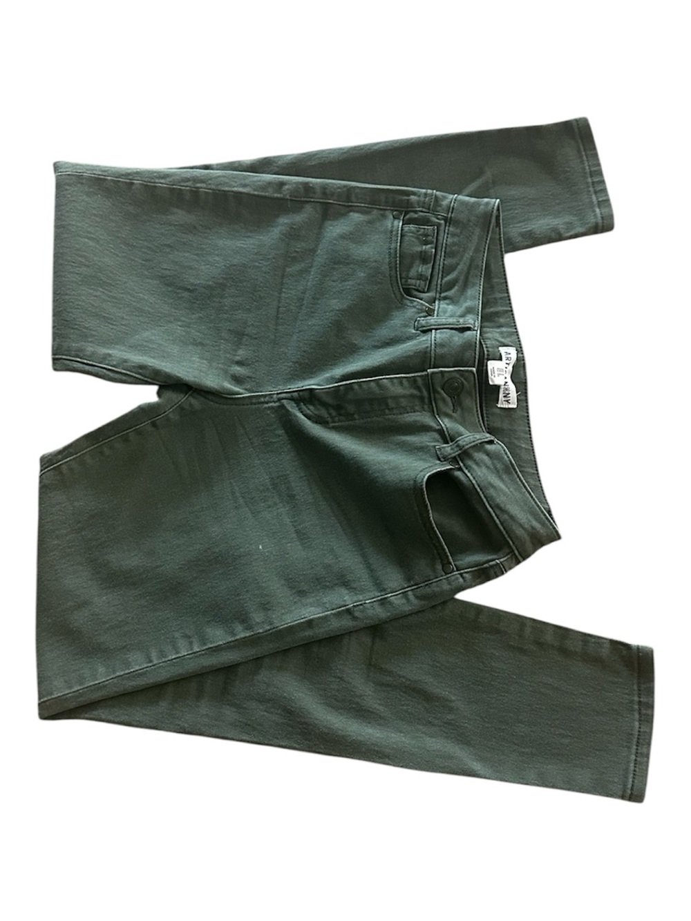 Artisan High-Rise Skinny Jeans in Forest Green